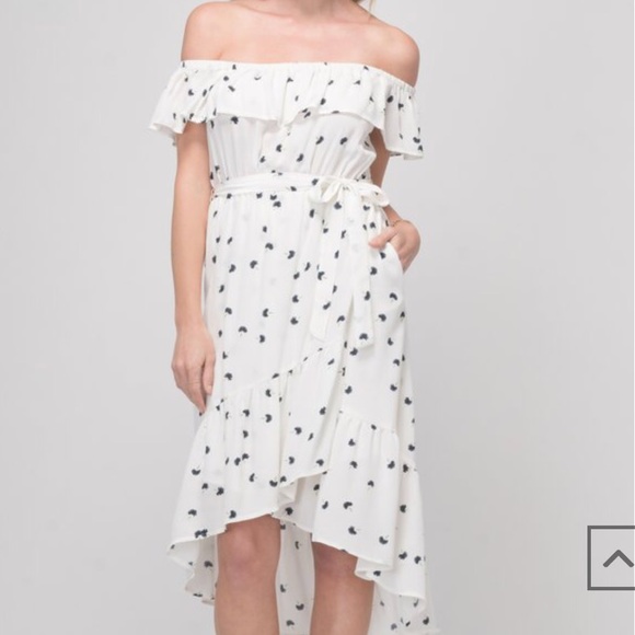 Payton Printed Off Shoulder Dress - Picture 2 of 4